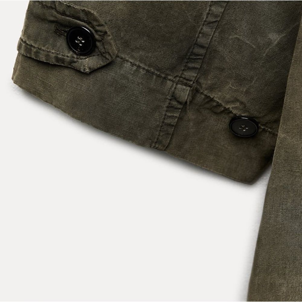 ZARA ZW COLLECTION WASHED LYOCELL TRENCH - Picture 3 of 16